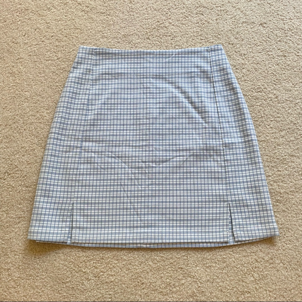 Brandy Melville Light Blue Cara Mini Skirt